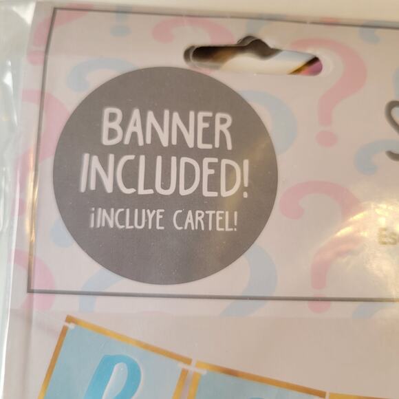 Baby Gender Reveal Selfie Scene Photo Props Set - 21 Pieces with Banner - Picture 7 of 13